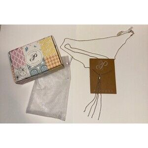 New! Plunder Designs Necklace - Silver Ball Chain - Style Gracie